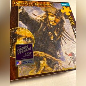 Photomosaics NEW 300 Piece PIRATES OF THE CARIBBEAN Sparrow Worlds End Puzzle